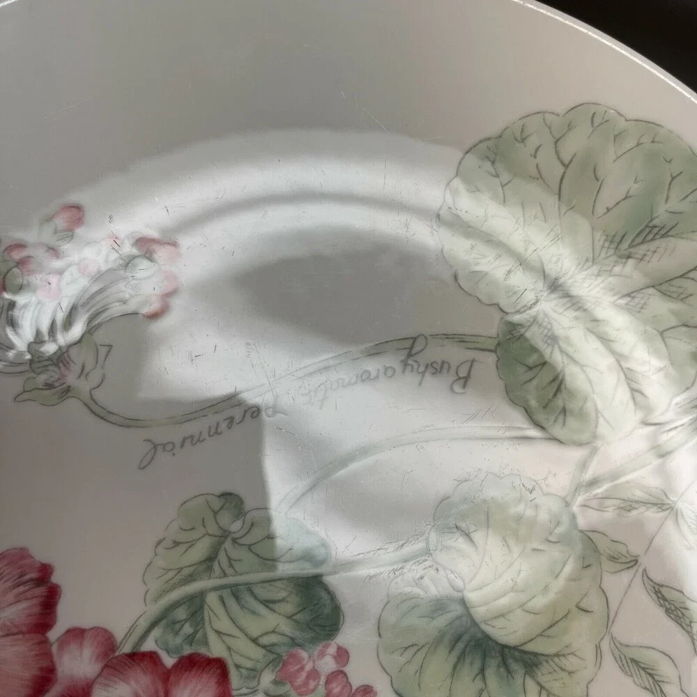 Lenox Geranium Artist Sketchbook by Louise Le Luyer Dinner Plates‎ 11